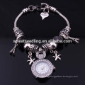 Оптовые браслеты Sweet Romance Hearts и Effeil Tower Charm Браслет FH-73